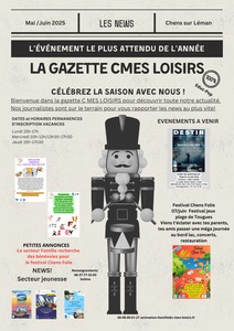 Affiche Gazette CMes Loisirs