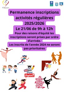 Affiche Permanence Inscription